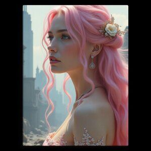 Dystopian princess 8x10 digital print on canvas